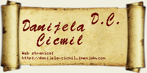 Danijela Cicmil vizit kartica